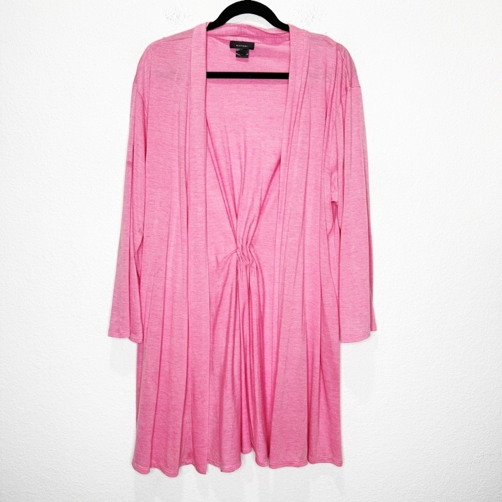 Natori Tencel Pink Stretchy Pink Robe